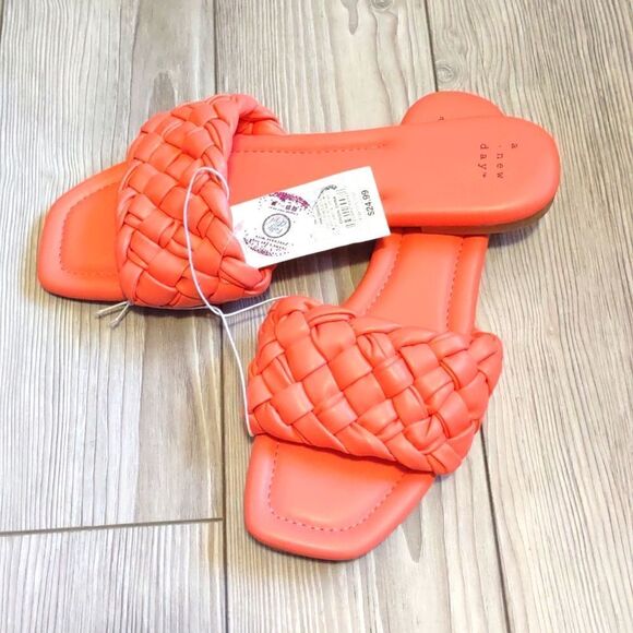 (23-3184)   🔥3/$20🔥  A New Day Pink Carissa Sandals Size 7.5 - Picture 10 of 11